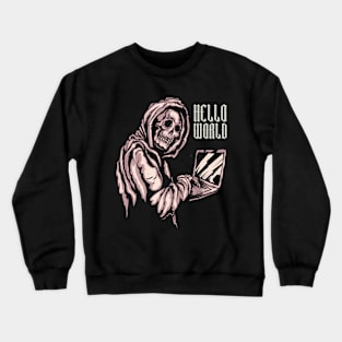 Hello World Skull form Crewneck Sweatshirt